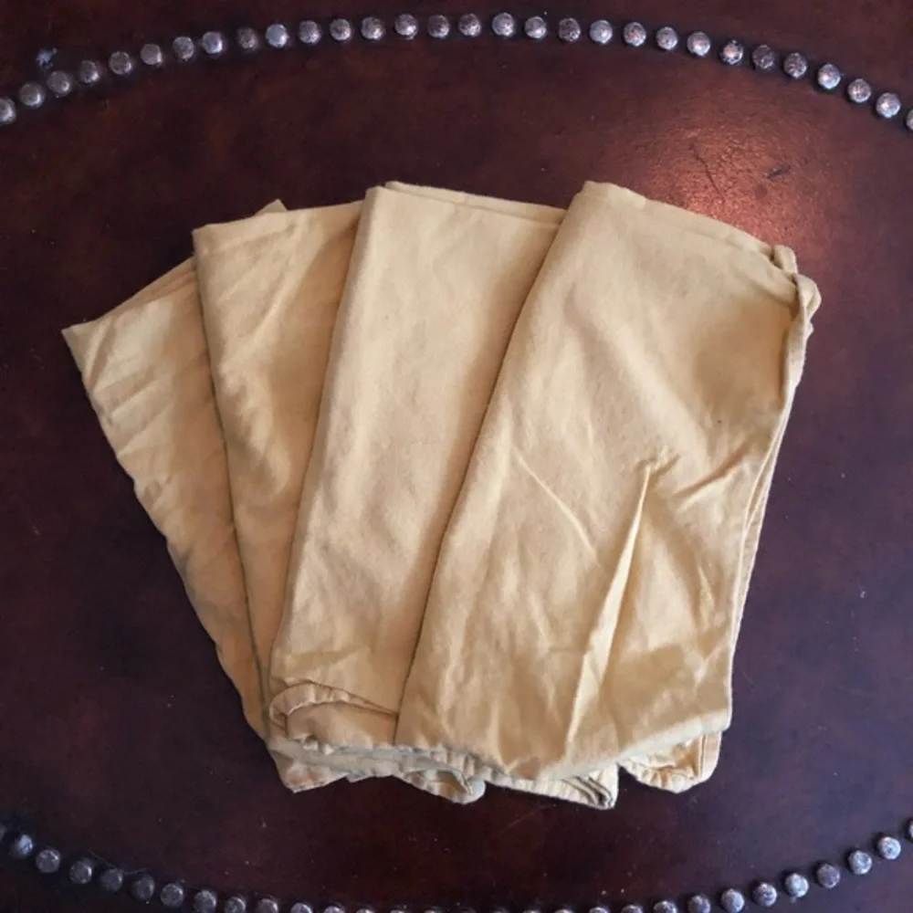 West Elm Slub Cotton Napkin Set of 4 in Dijon